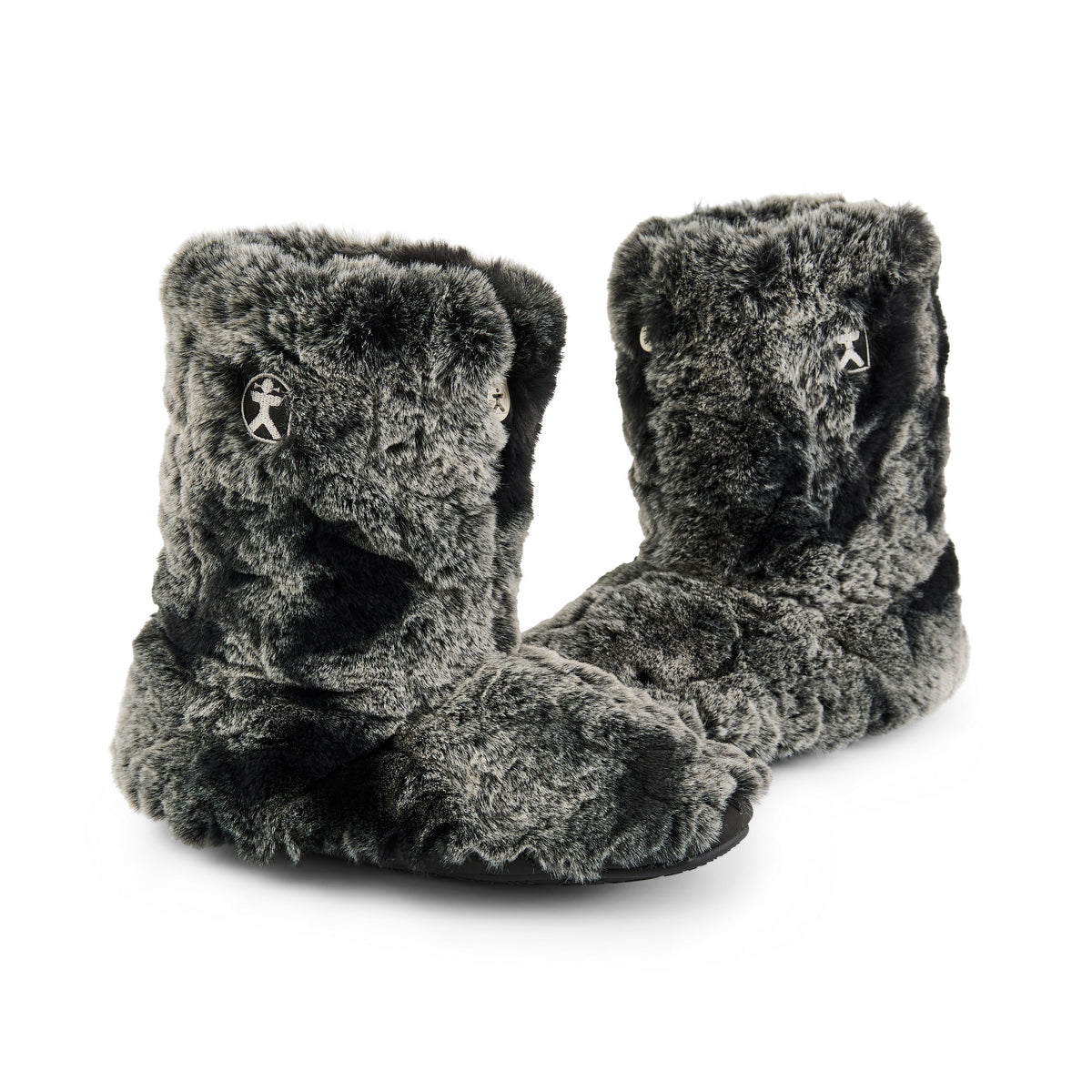Cole Black Wolf Short Luxury Faux Fur Boot – Bedroom Athletics