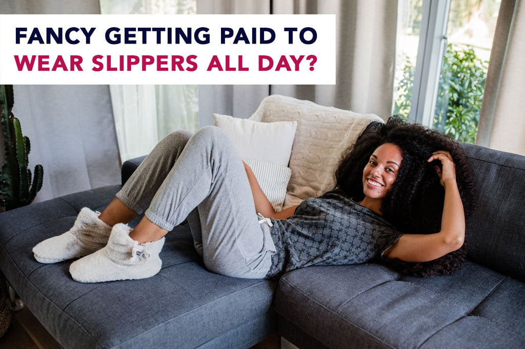 Girl sitting on sofa smiling