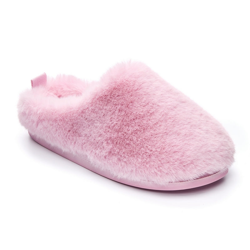 Ariana - Luxury Faux Fur Mule Slipper - Pink