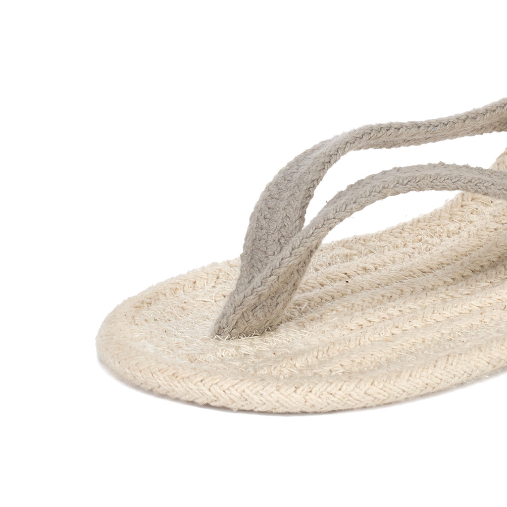 Picture of details on the Agnetha Lightgrey Slipper