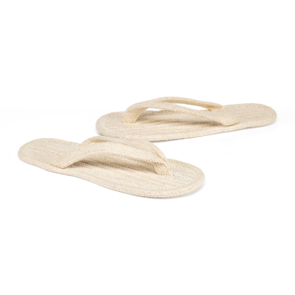 Picture of a pair of natural coloured Agnetha slippers
