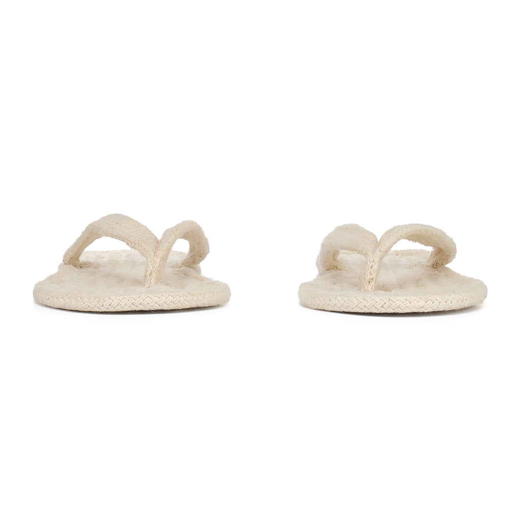 Picture of a pair of natural coloured Agnetha slippers