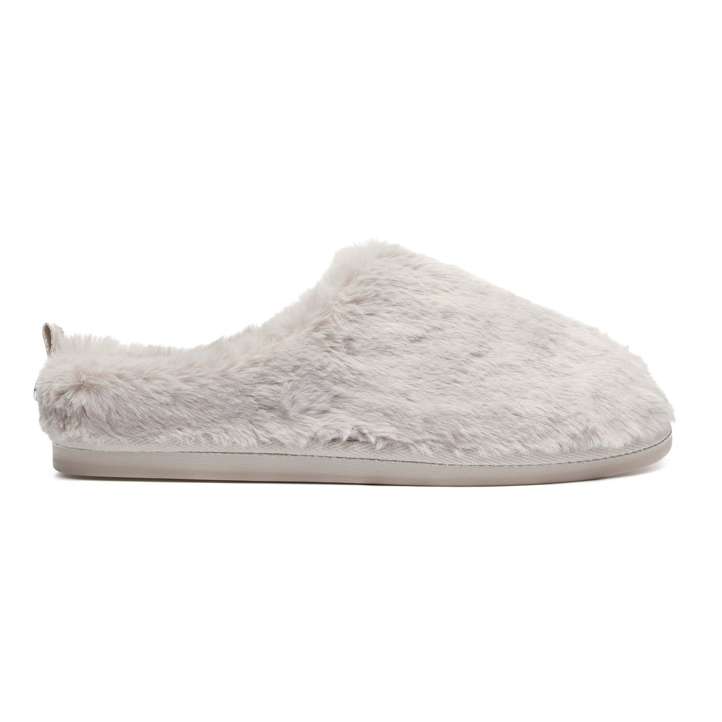 Picture of Ariana Light Grey Slipper from right profile