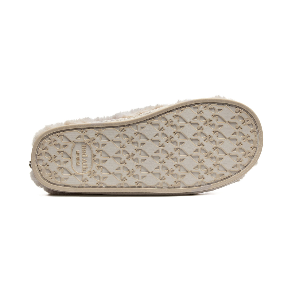 Picture of Ariana Light Grey Slipper sole with Bedroom Athletics logo