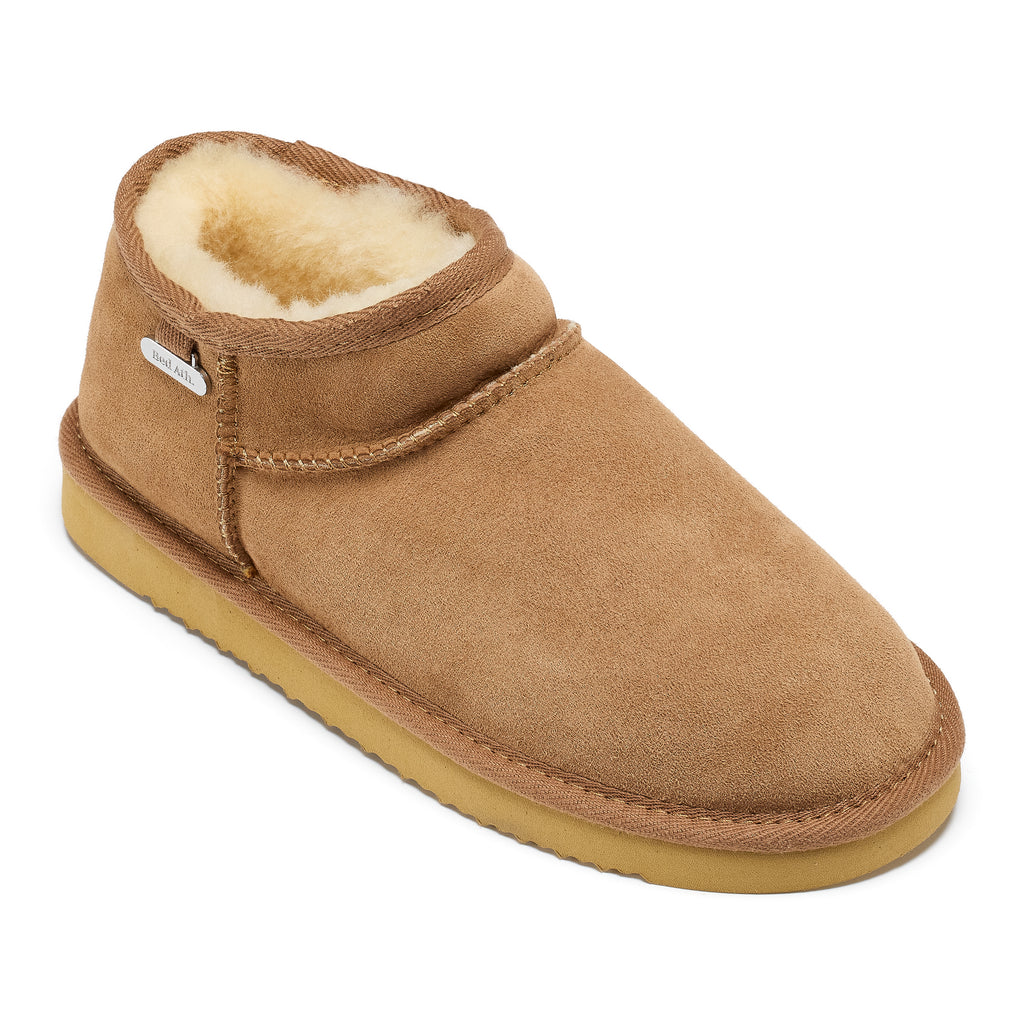 Betty - Double Faced Sheepskin Mini Slipper Boot - Chestnut