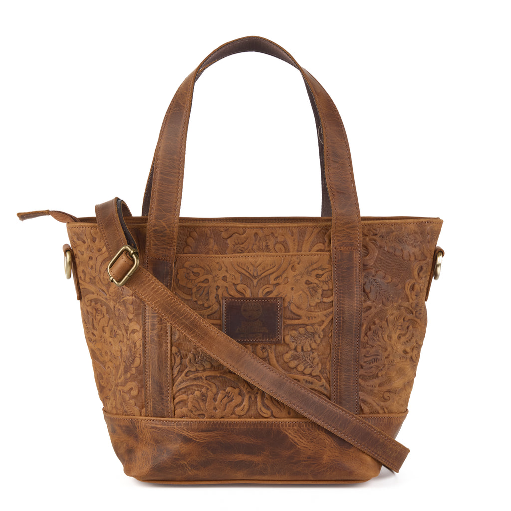 Buffon - Embossed Large Leather Bag