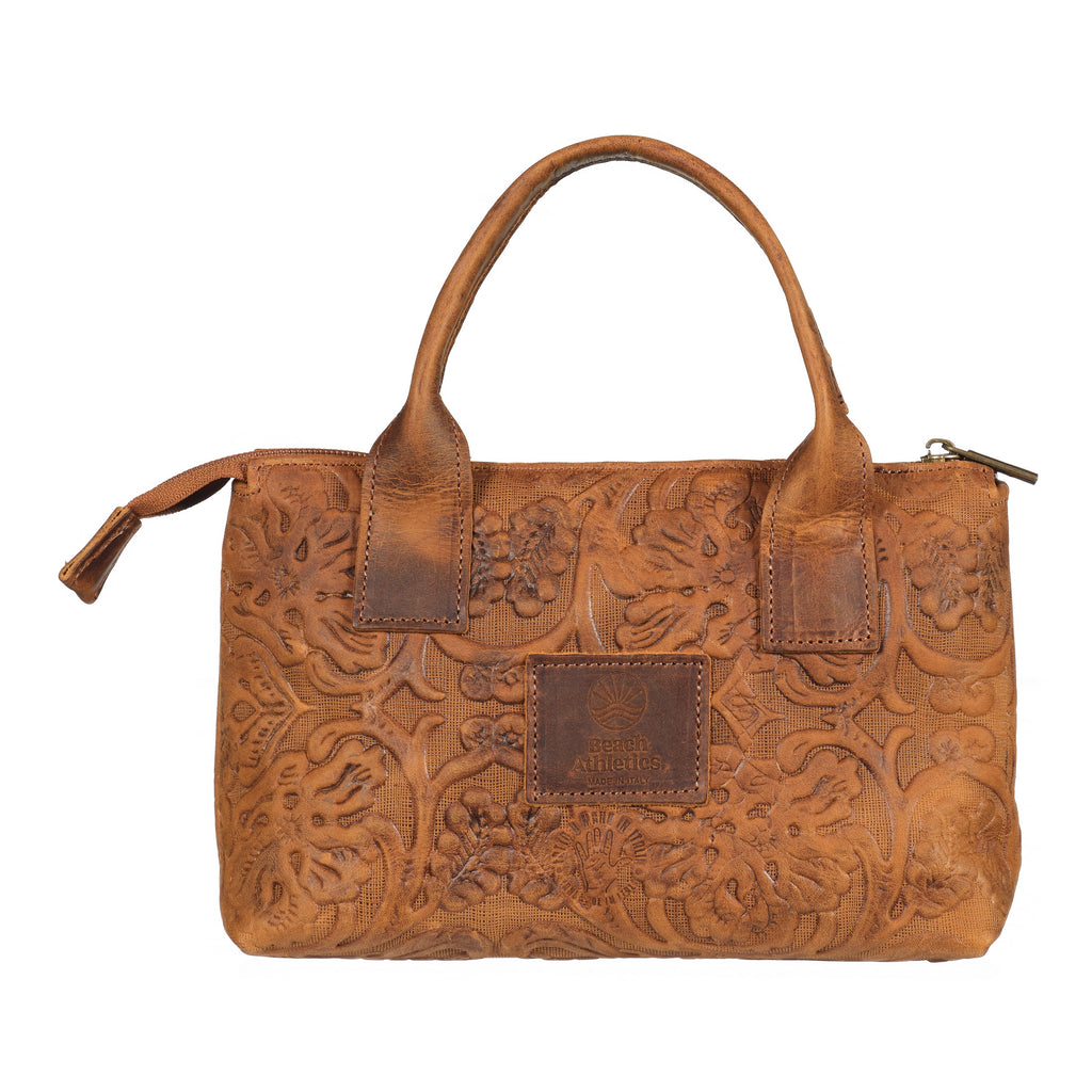 Buffon - Embossed Large Leather Bag
