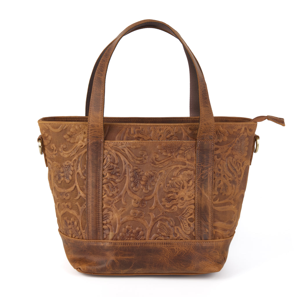 Buffon - Embossed Large Leather Bag