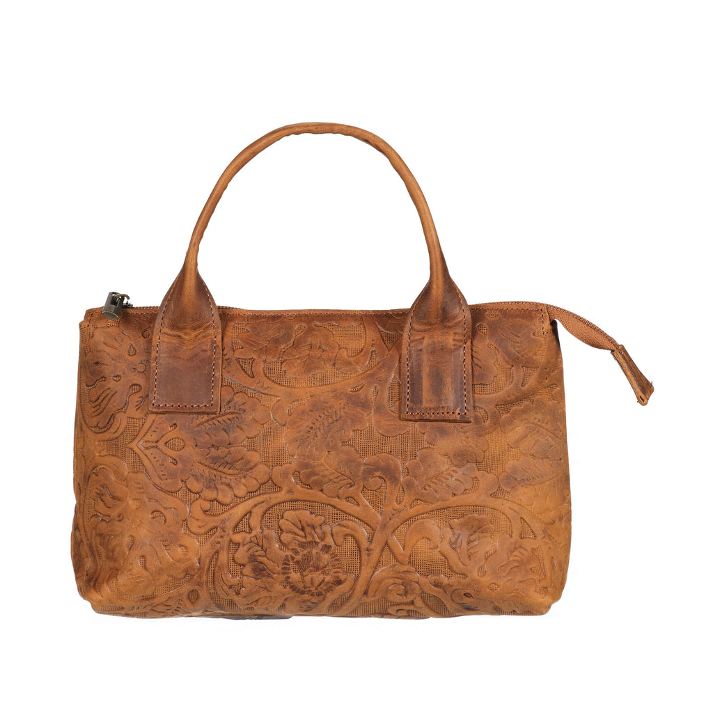 Buffon - Embossed Large Leather Bag