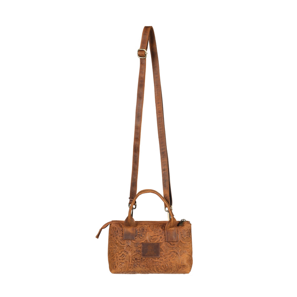 Buffon - Embossed Large Leather Bag