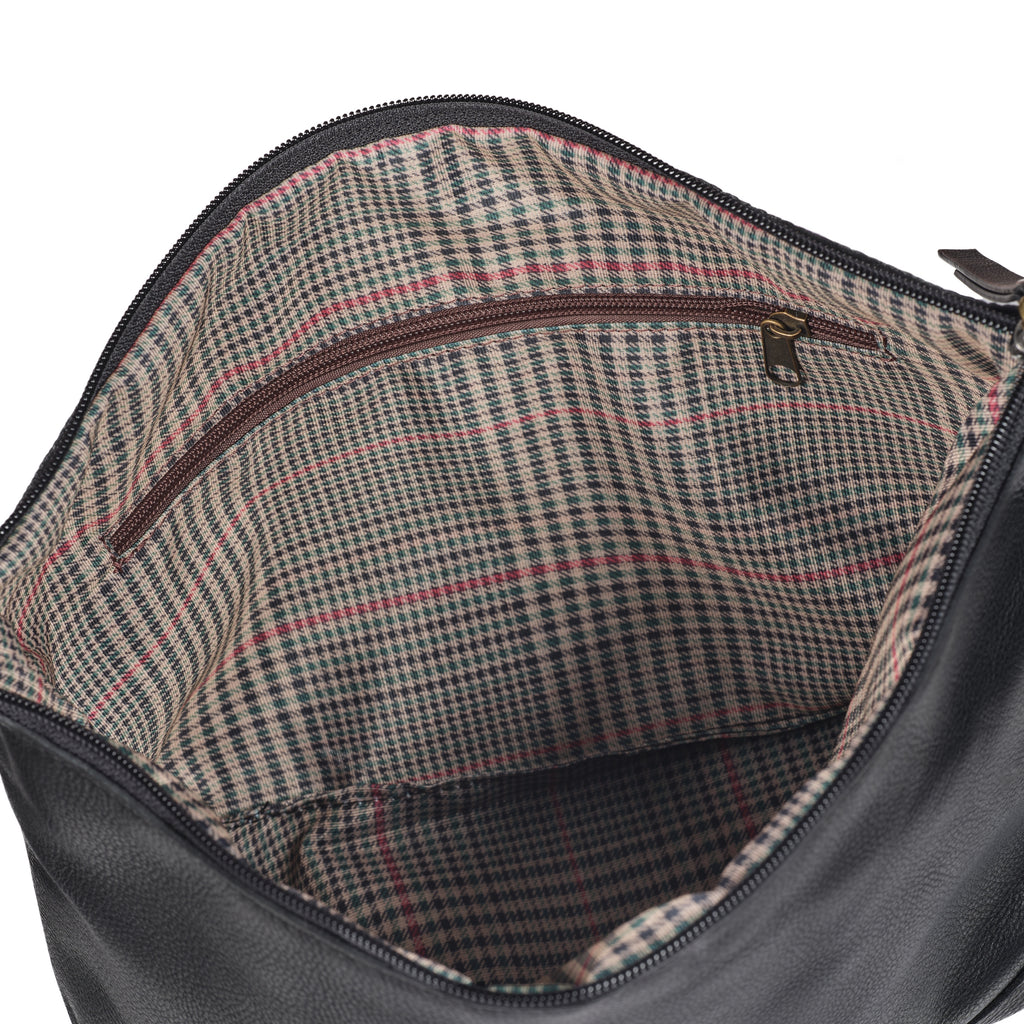 Cannavaro - Leather Washbag - Black