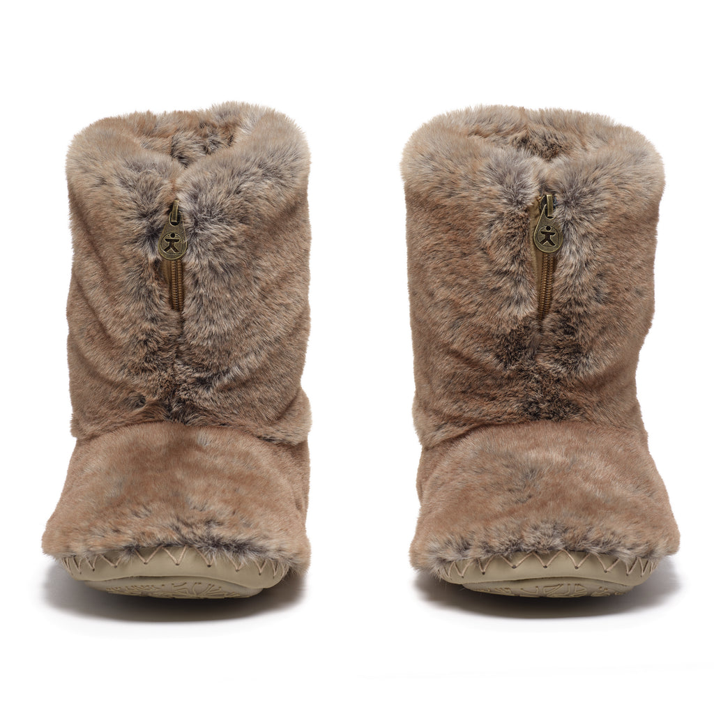 Cole - Luxury Faux Fur Slipper Boot - Sable