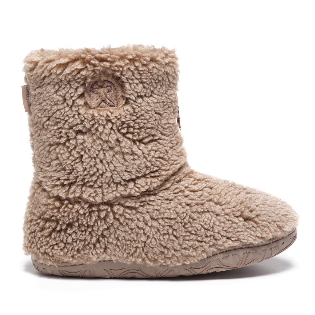 Gosling - Snow Tipped Sherpa Slipper Boot - Washed Taupe