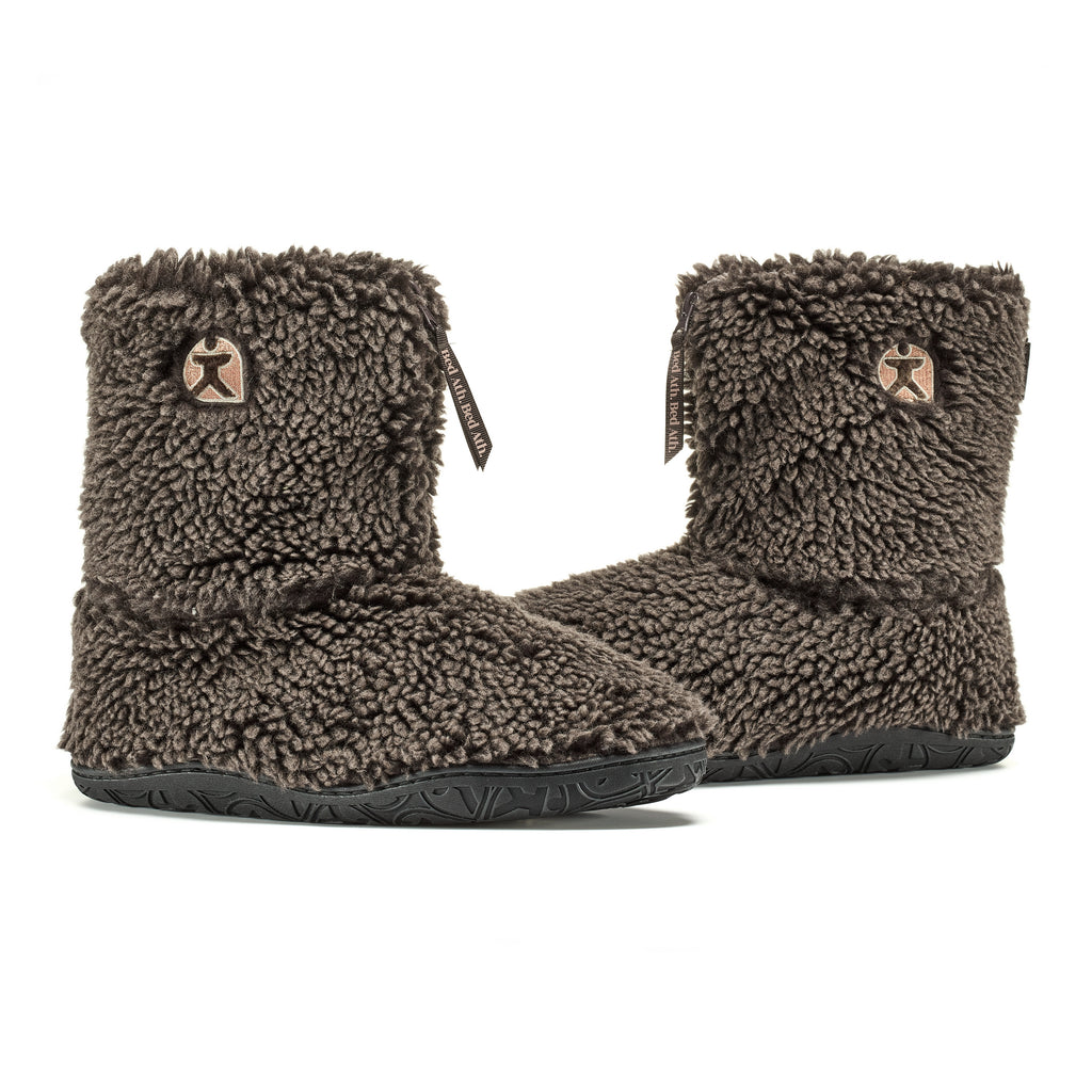 Gosling - Snow Tipped Sherpa Men's Slipper Boot - Washed Dark Chocolate
