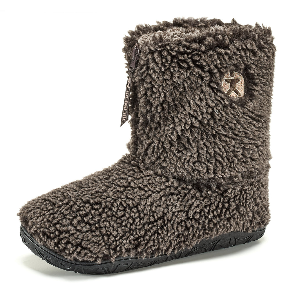 Gosling - Snow Tipped Sherpa Men's Slipper Boot - Washed Dark Chocolate