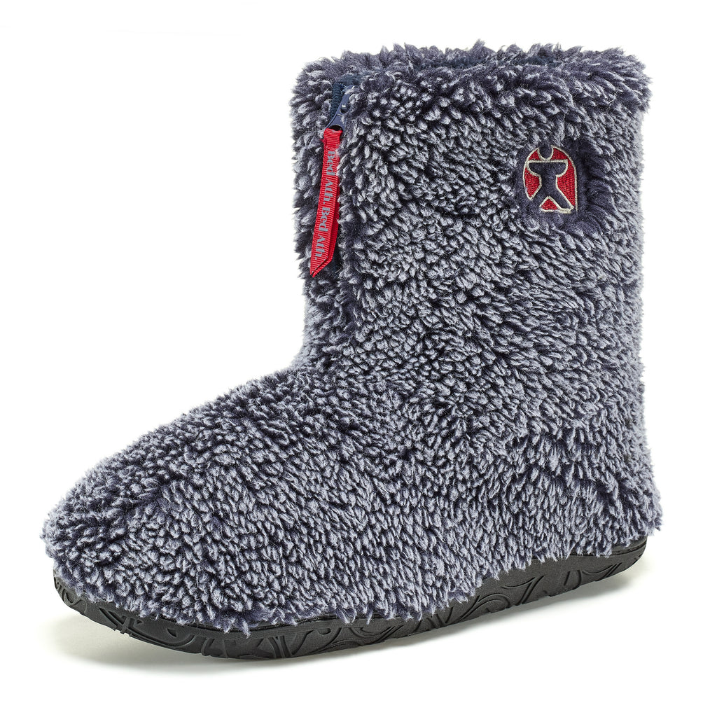 Gosling - 100% Recycled Sherpa Men's Slipper Boot - Snow Tipped Navy