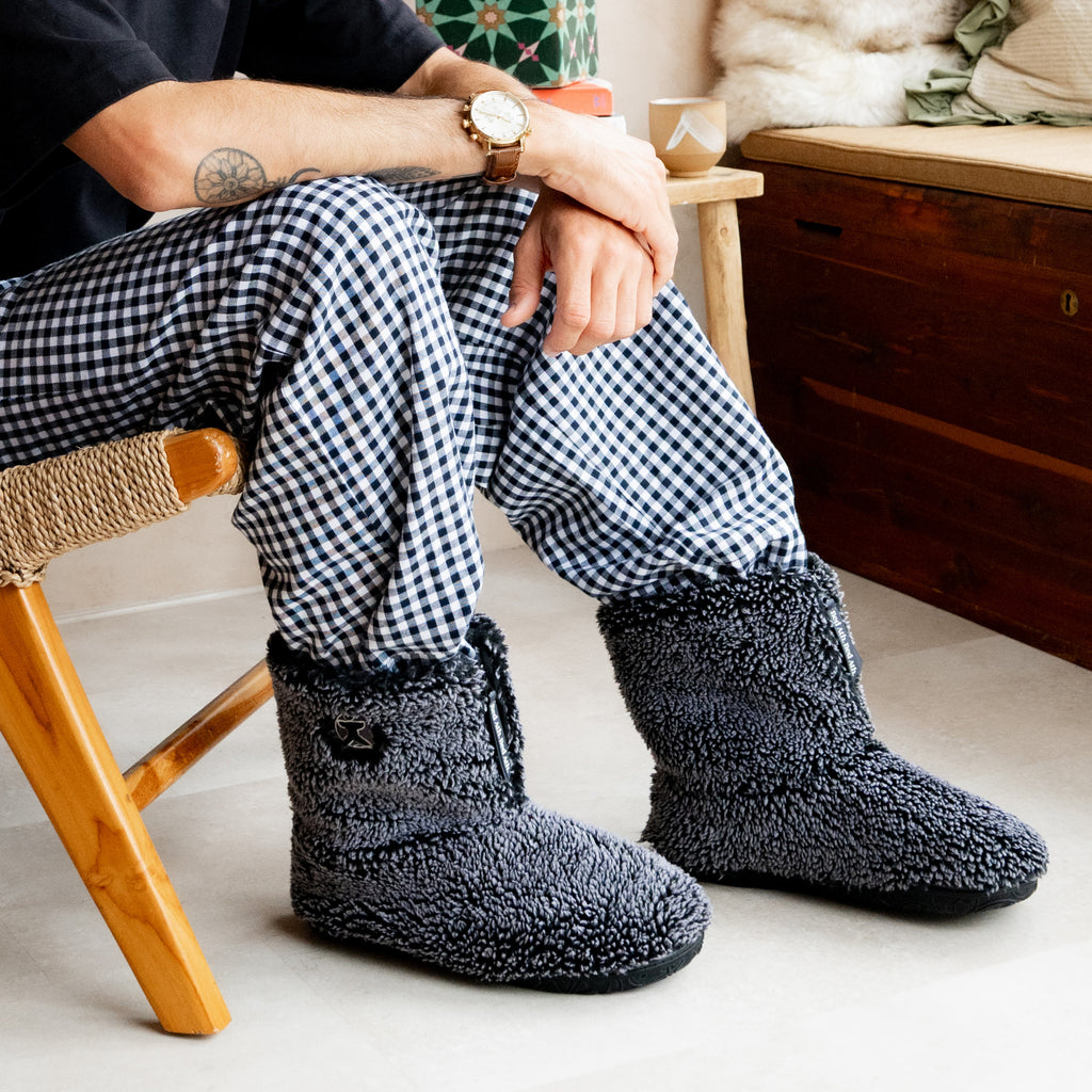 Gosling - Snow Tipped Sherpa Men's Slipper Boot - Washed Peacoat Navy