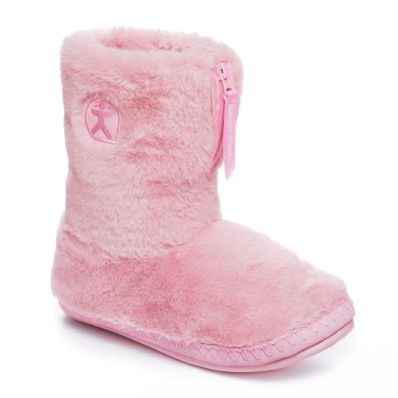 Marilyn - Classic Faux Fur Slipper Boot - Pink