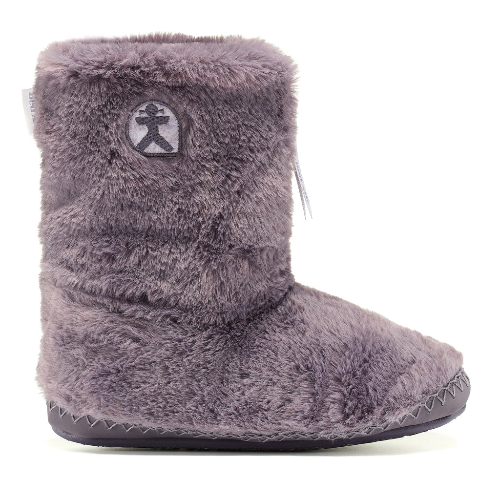 Marilyn - Classic Faux Fur Slipper Boot - Frosted Grape