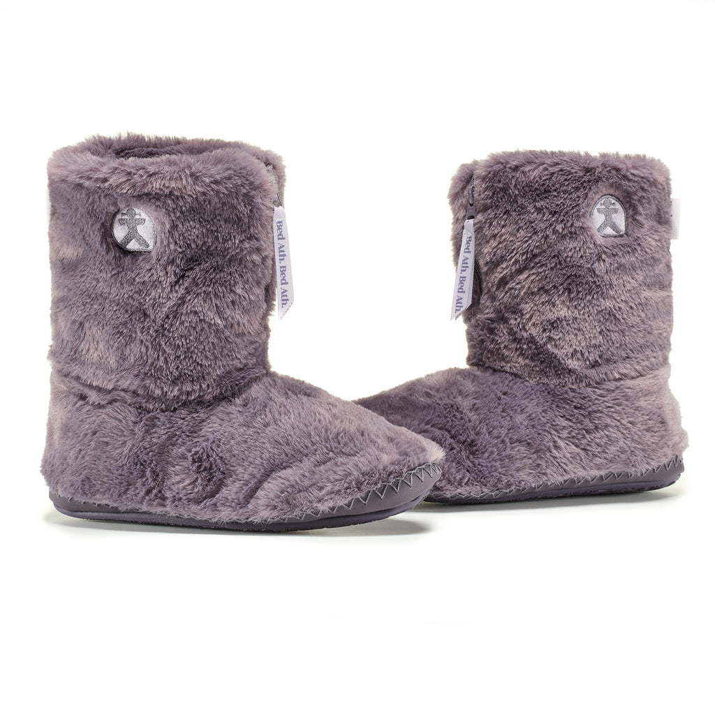 Marilyn - Classic Faux Fur Slipper Boot - Frosted Grape