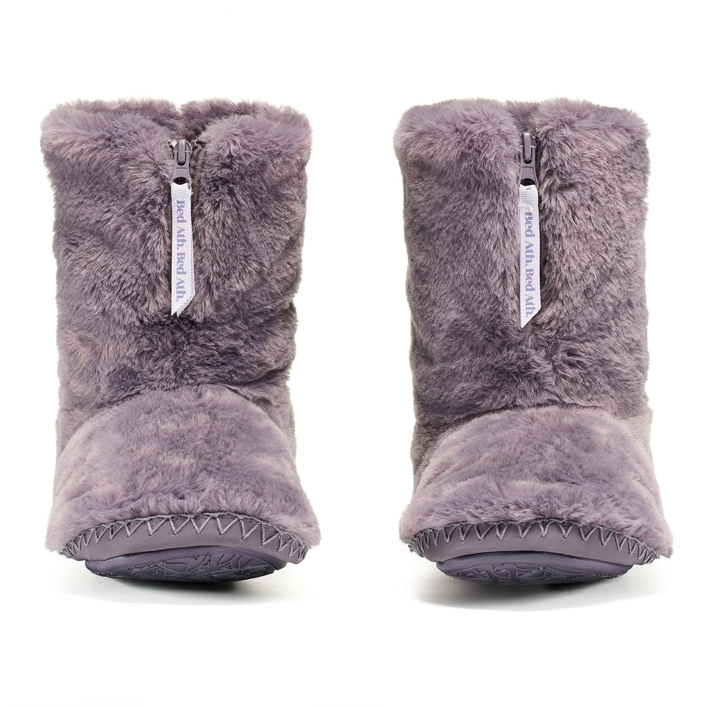 Marilyn - Classic Faux Fur Slipper Boot - Frosted Grape