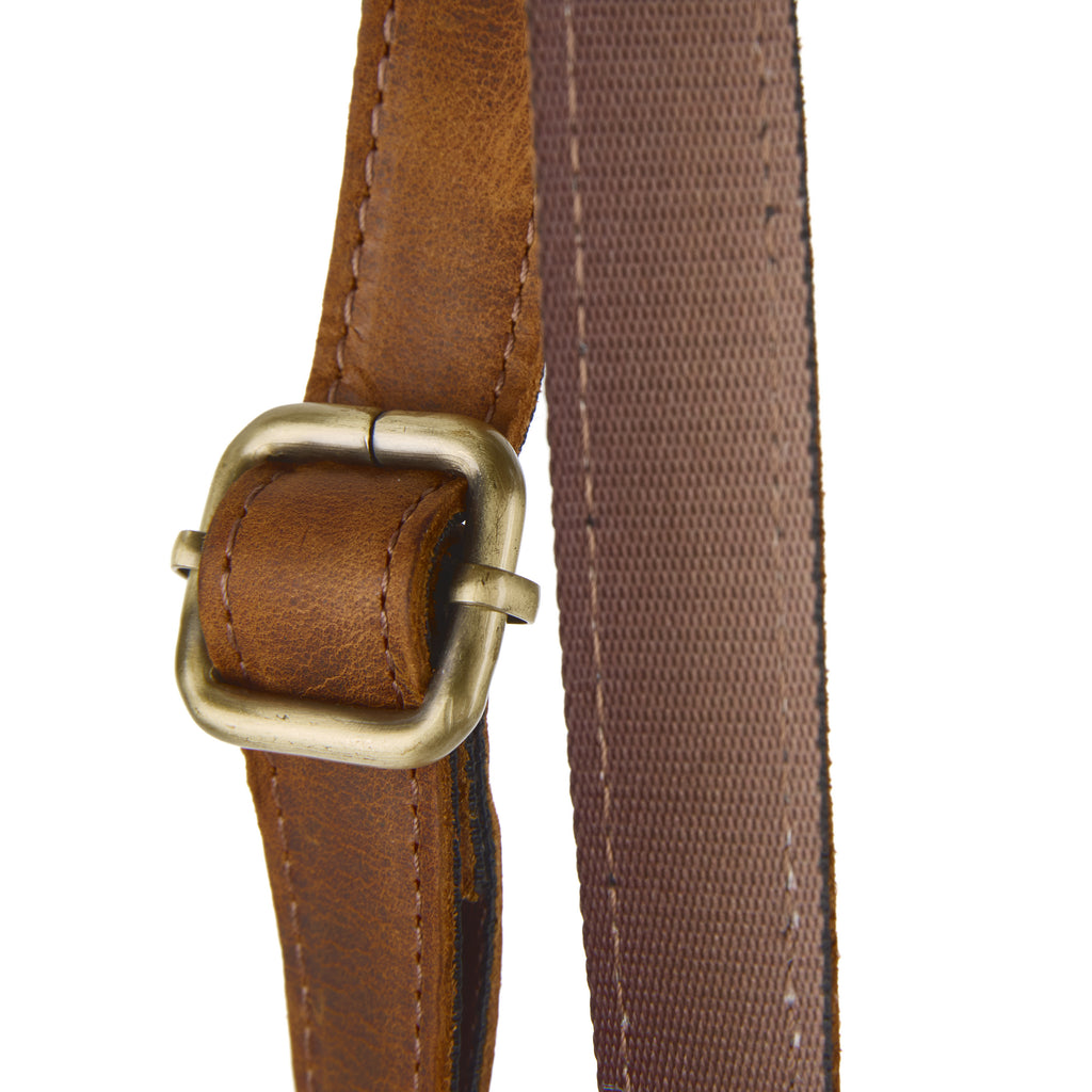 Meazza - Distressed Leather Mini Shoulder Bag - Tan