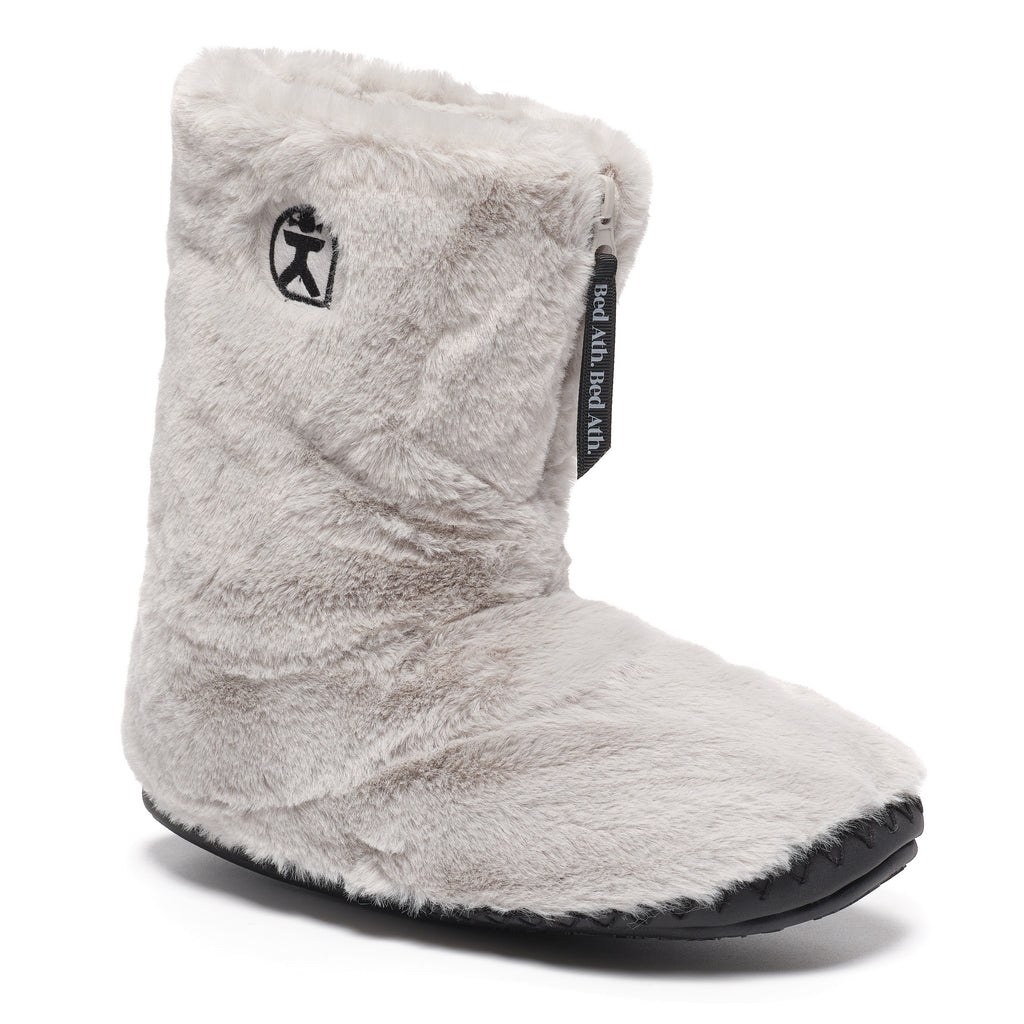 Monroe - Faux Fur Slipper Boot - Trace Grey / Charcoal