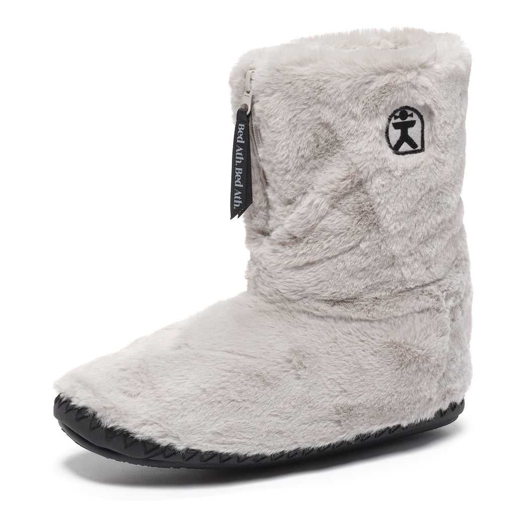 Monroe - Faux Fur Slipper Boot - Trace Grey / Charcoal