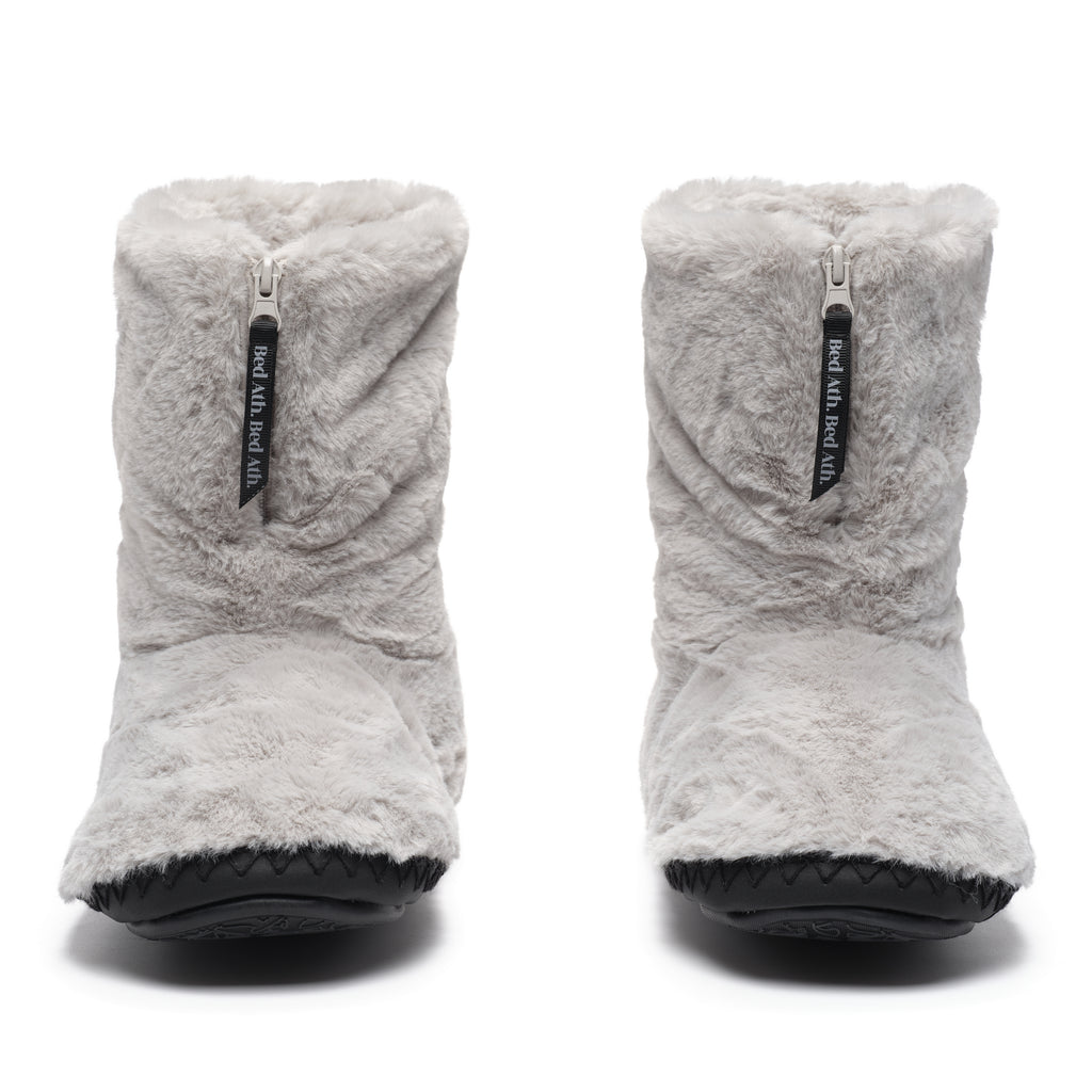 Monroe - Faux Fur Slipper Boot - Trace Grey / Charcoal