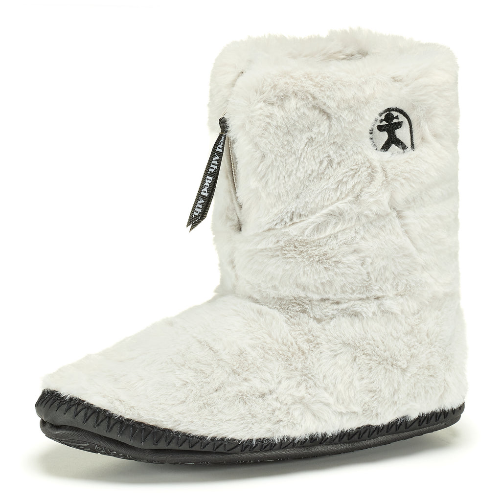 Monroe - Faux Fur Slipper Boot - Trace Grey / Charcoal