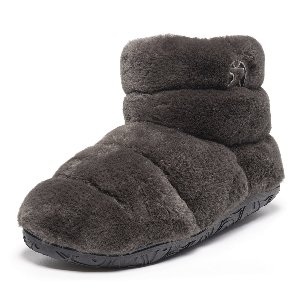 Norton - Classic Faux Fur Slipper Boot - Charcoal