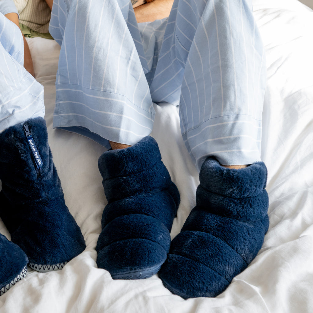Norton - Classic Faux Fur Slipper Boot - Peacoat Navy