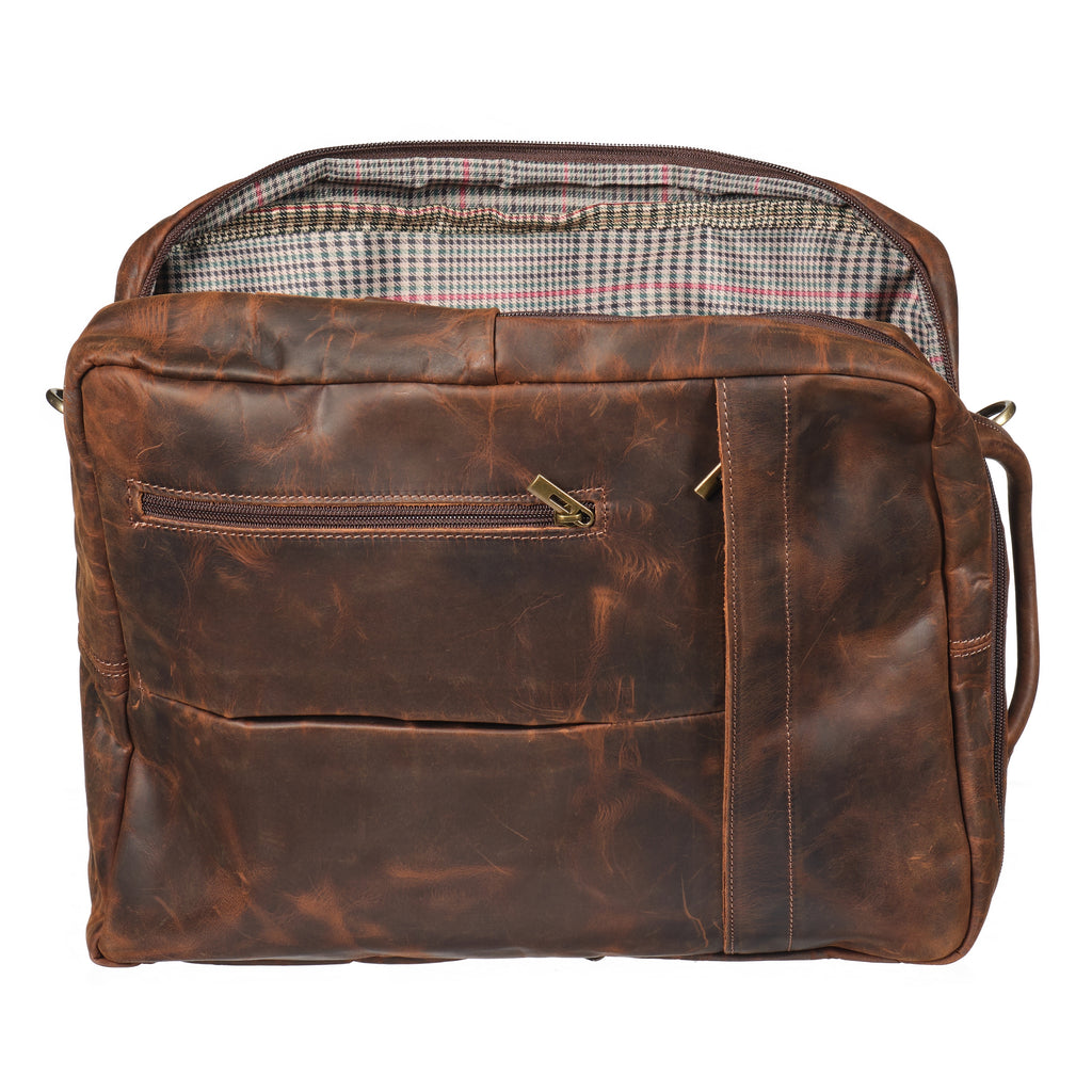 Pirlo - Distressed Leather All Purpose Bag