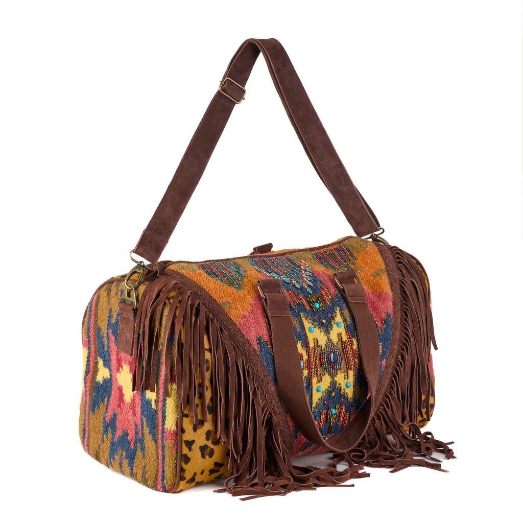 Woodstock - Luxury Boho Weekender Bag - Multi Patchwork