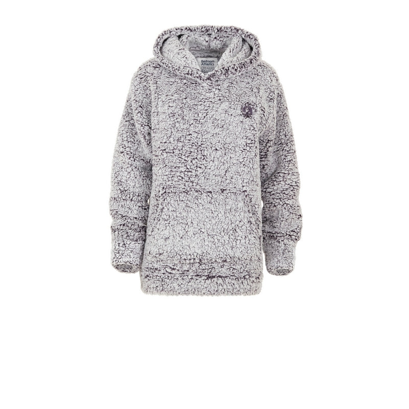 Harper - Women's Bobble Sherpa Hooded Top - Blackberry