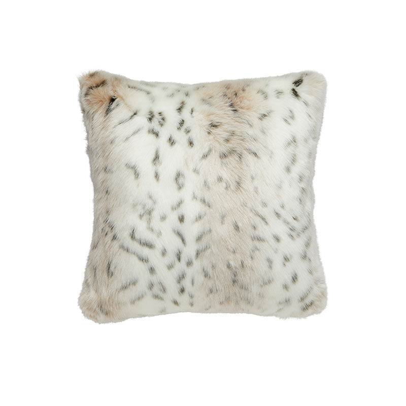 The Hayworth Luxury Faux Fur Cushion in White, Brown and Black snow leopard print is luxuriously soft with a long pile faux fur making it perfect for those long winter nights. Bedroom Athletics offers a wide range of premium quality slippers, slip on boots and loungewear.