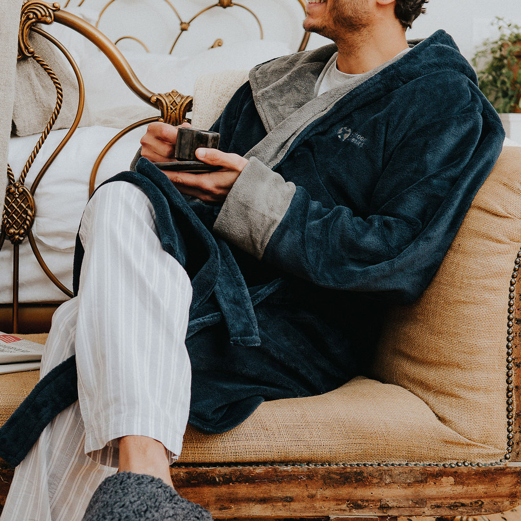 Men's Hooded Dressing Gown – Bedroom Athletics
