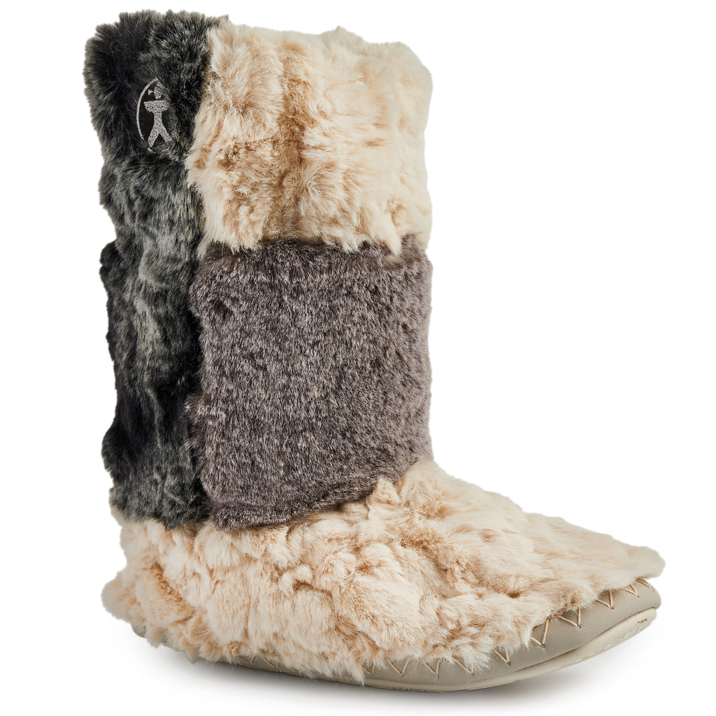 Florence - Mid Luxury Faux Fur Boot - Llama